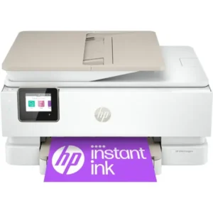HP - ENVY Inspire 7955e Wireless All-In-One Inkjet Photo Printer with 3 months of Instant Ink included with HP+ - White & Sandstone